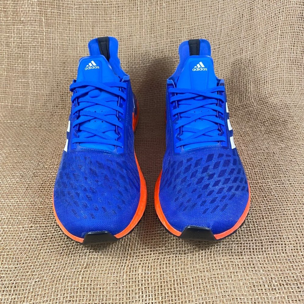 🛑SOLD🛑adidas sneakers ultra boot blue orange white distressed stripes sz 11.5M - Picture 6 of 9